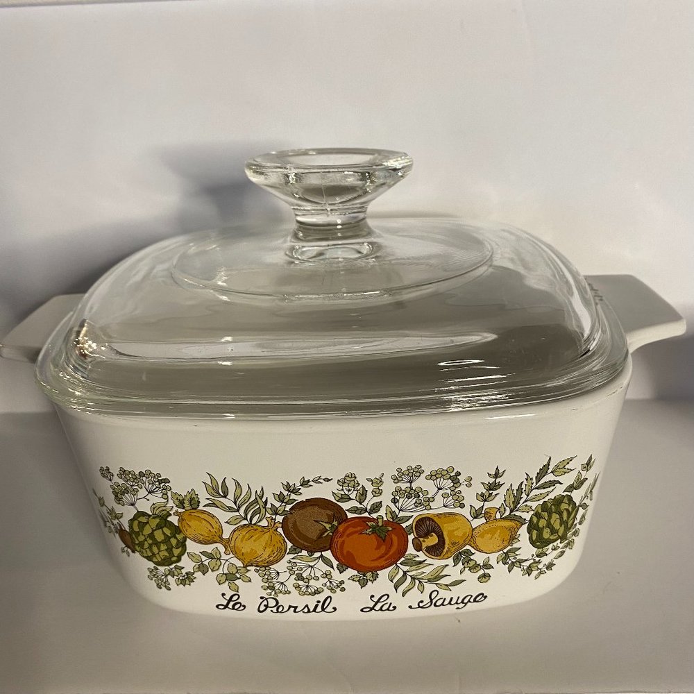 Rare Vintage Corning Ware Spice Of Life Le Persil La Sauge 1.5 QT **Read**